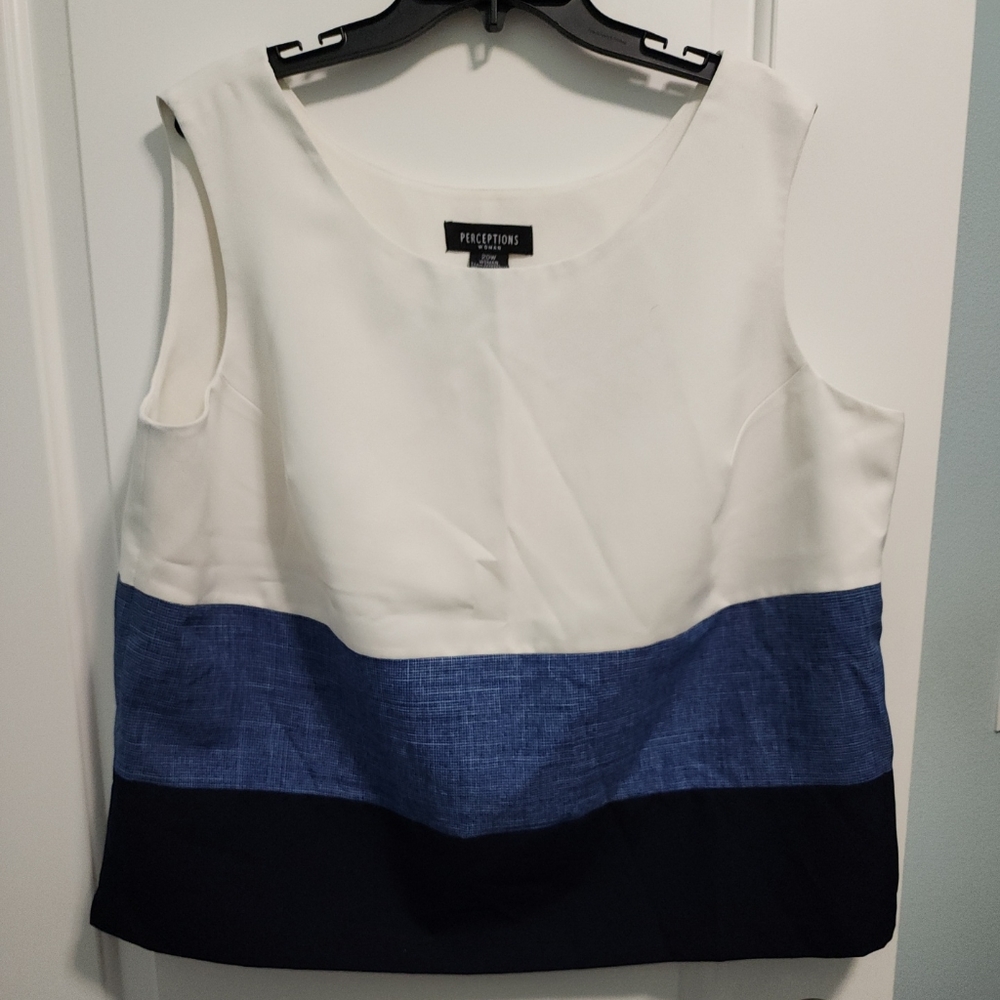 Perceptions sleeveless top sz 20W